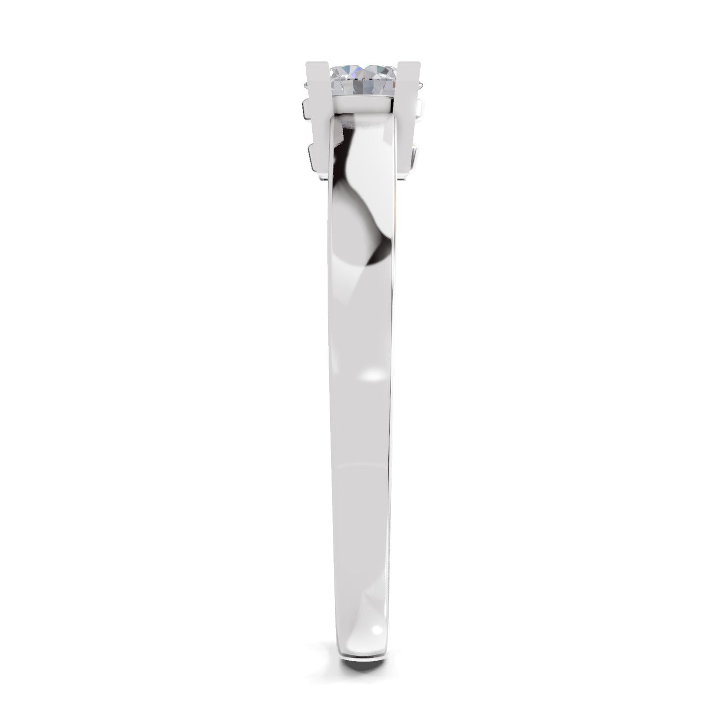 0.3 Carat Solitaire Diamond Engagement Ring | 14K White Gold