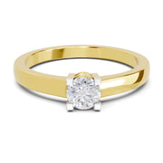 0.3 Carat Solitaire Diamond Engagement Ring | 14K Yellow Gold