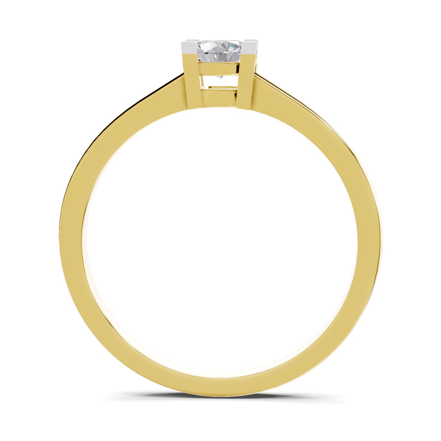 0.3 Carat Solitaire Diamond Engagement Ring | 14K Yellow Gold