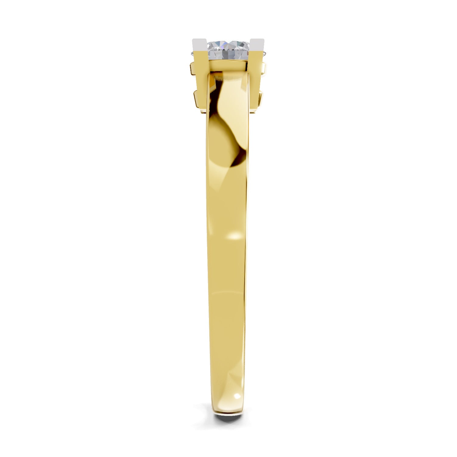 0.3 Carat Solitaire Diamond Engagement Ring | 14K Yellow Gold