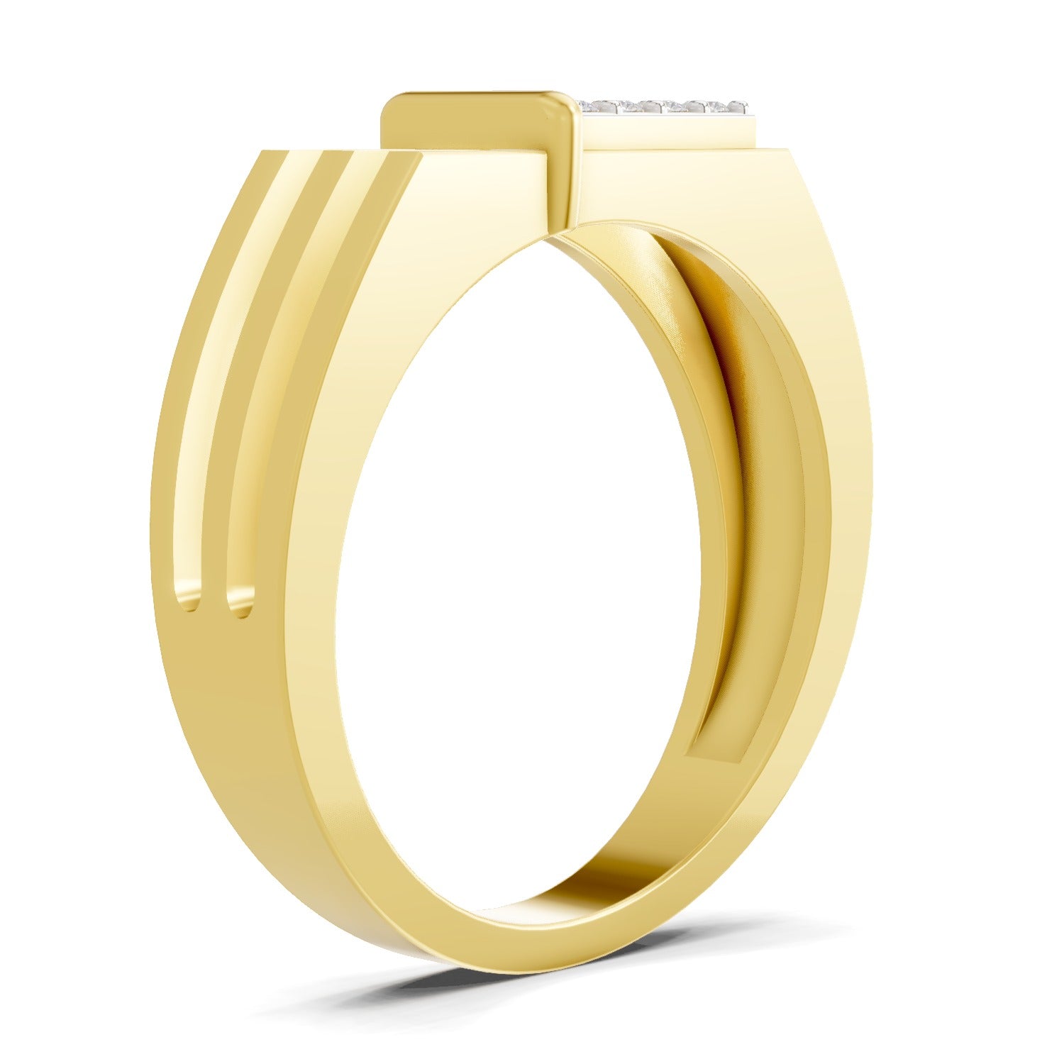 0.26 Carat  | 925 Sterling Silver Gold Plated Fashion Ring