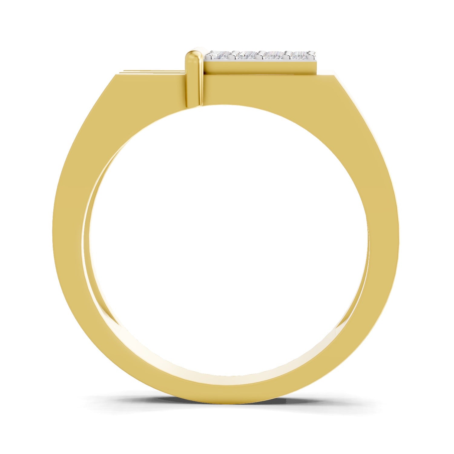 0.26 Carat  | 925 Sterling Silver Gold Plated Fashion Ring