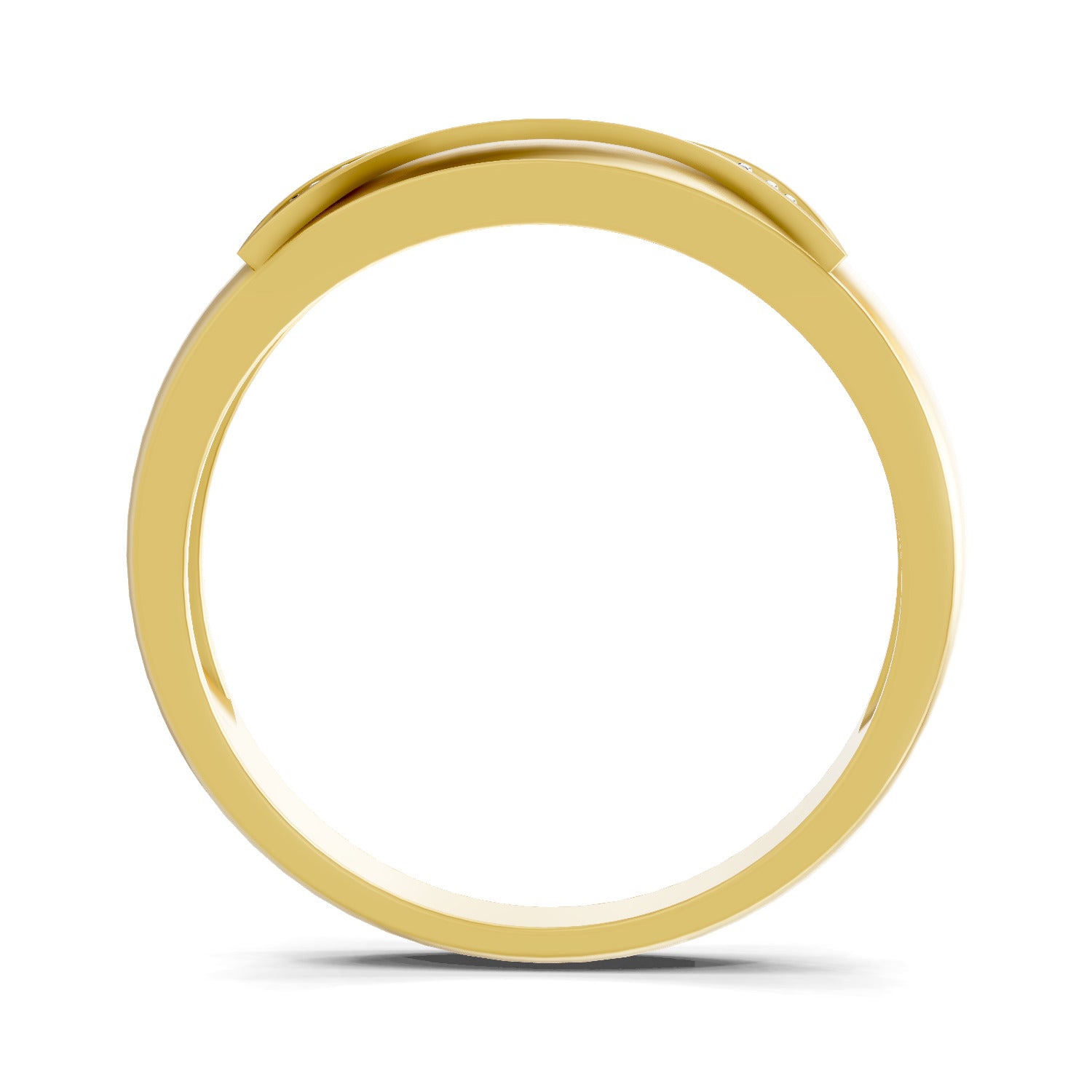 0.07 Carat  | 925 Sterling Silver Gold Plated Fashion Ring