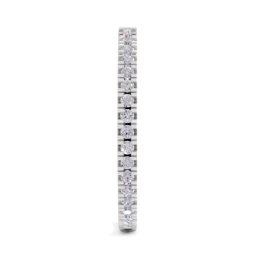 Sparkles Lab Grown Diamond 0.27 Eternity Style Ring| 14K White Gold