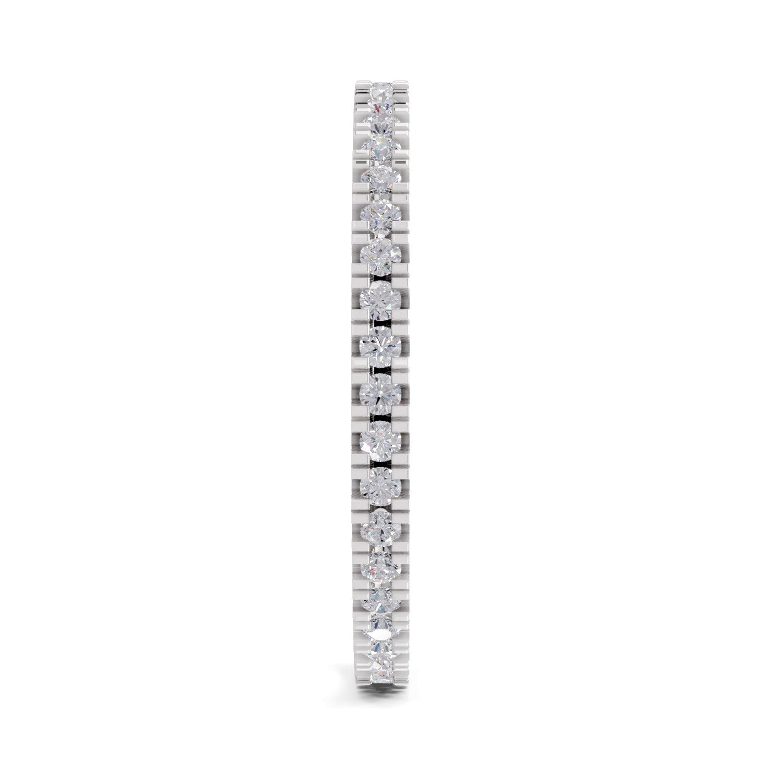 Sparkles Lab Grown Diamond 0.27 Eternity Style Ring| 14K White Gold