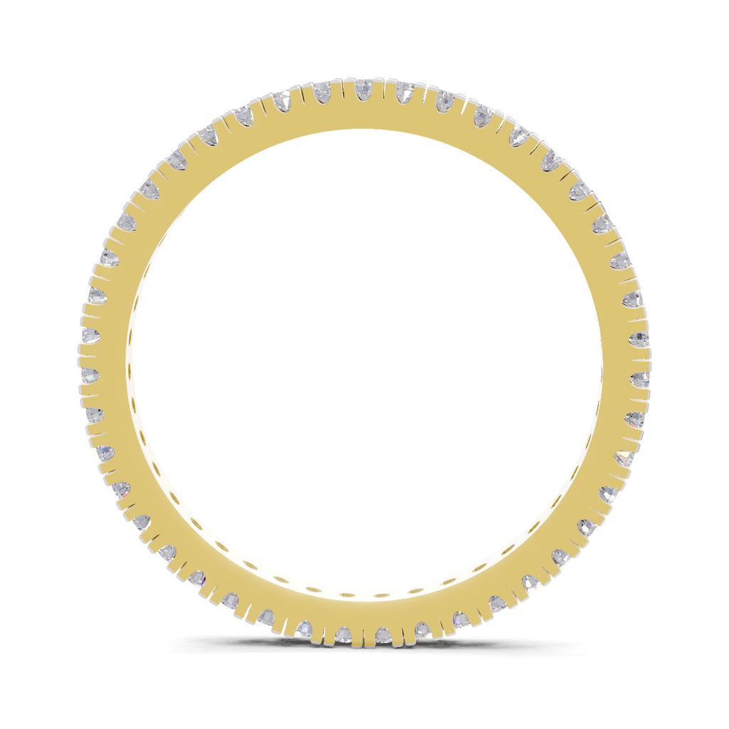 Sparkles Lab Grown Diamond 0.27 Eternity Style Ring| 14K Yellow Gold