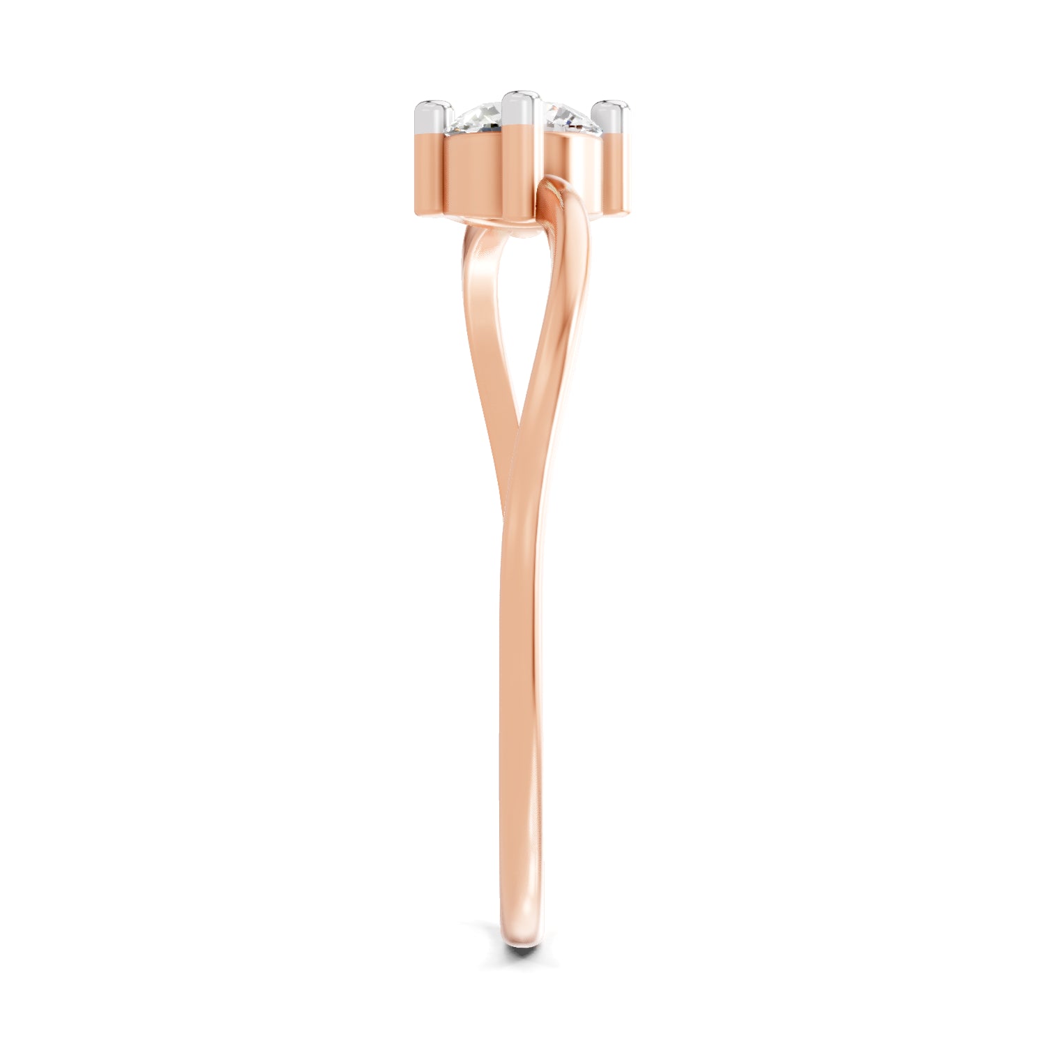 0.25 Carat Diamond Engagement Ring | 14K Rose Gold