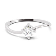 0.25 Carat Diamond Engagement Ring | 14K White Gold