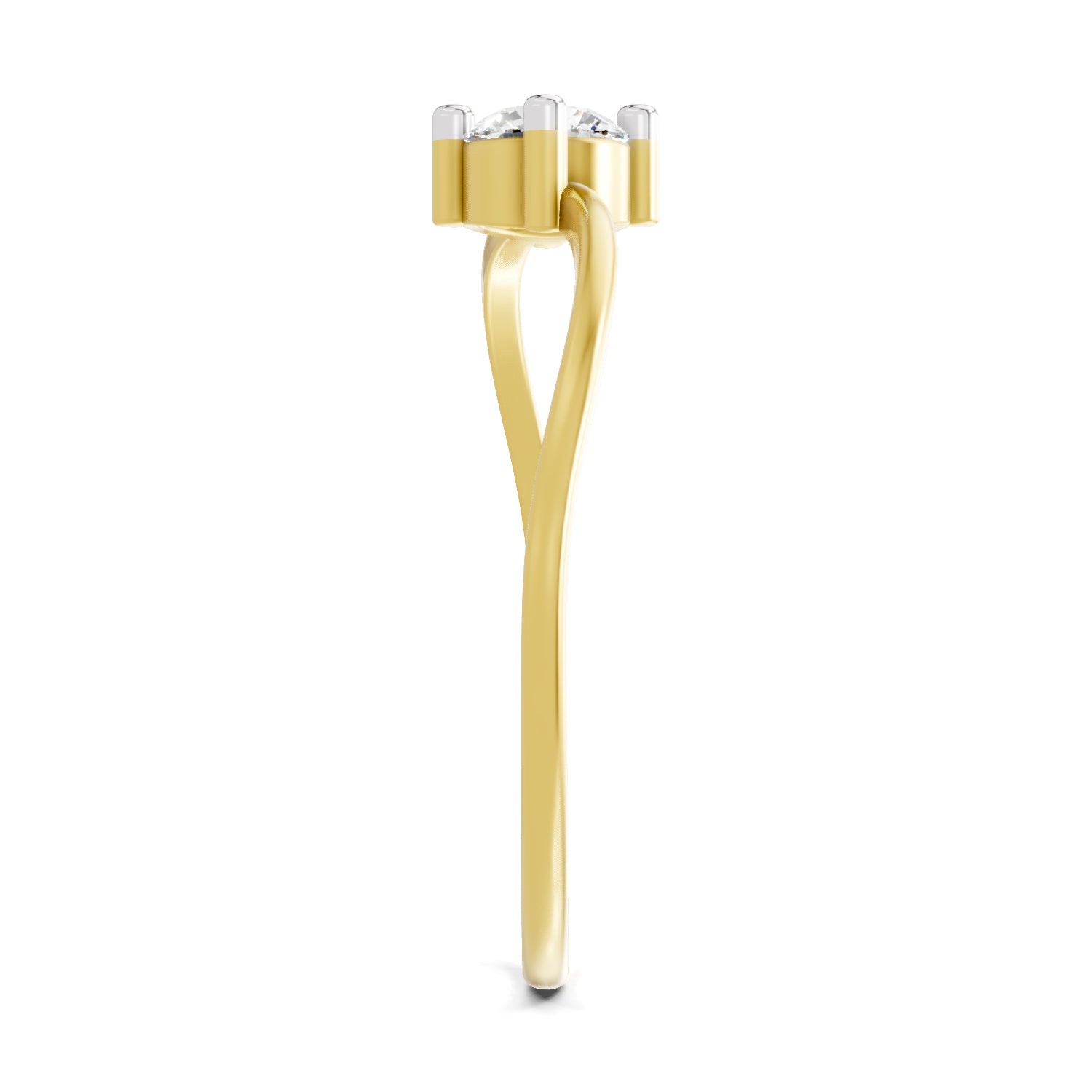 0.25 Carat Diamond Engagement Ring | 14K Yellow Gold