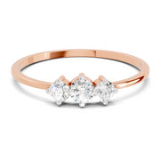 0.24 Carat Diamond Engagement Ring | 14K Rose Gold