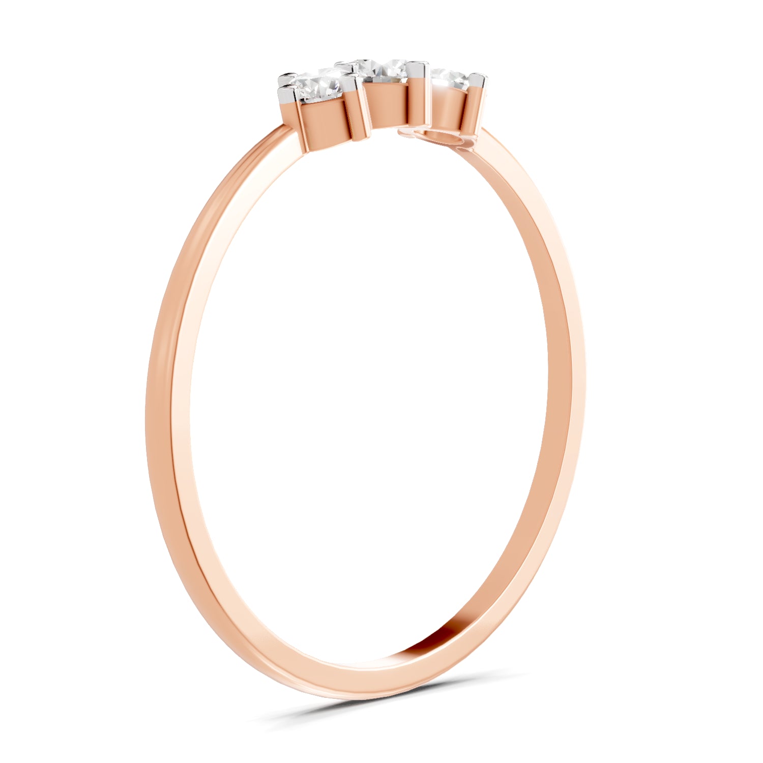 0.24 Carat Diamond Engagement Ring | 14K Rose Gold