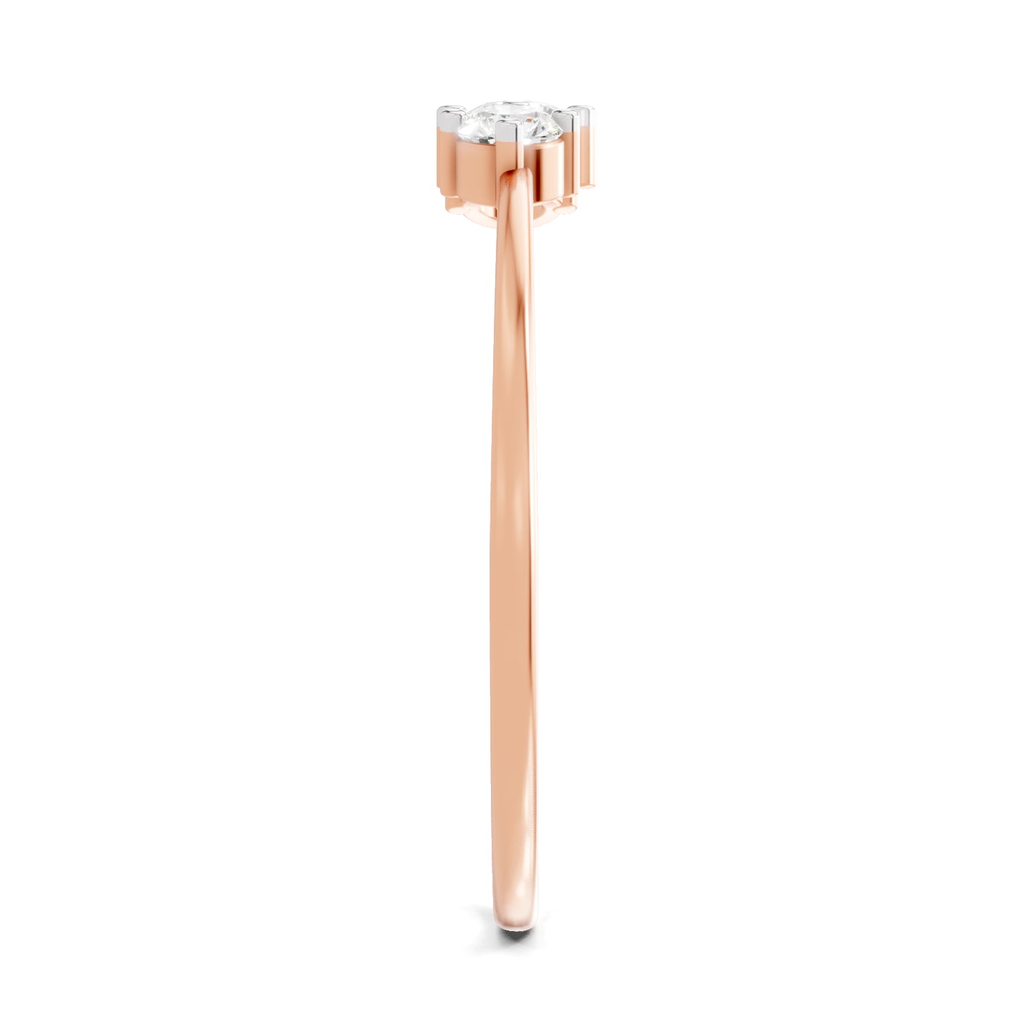 0.24 Carat Diamond Engagement Ring | 14K Rose Gold