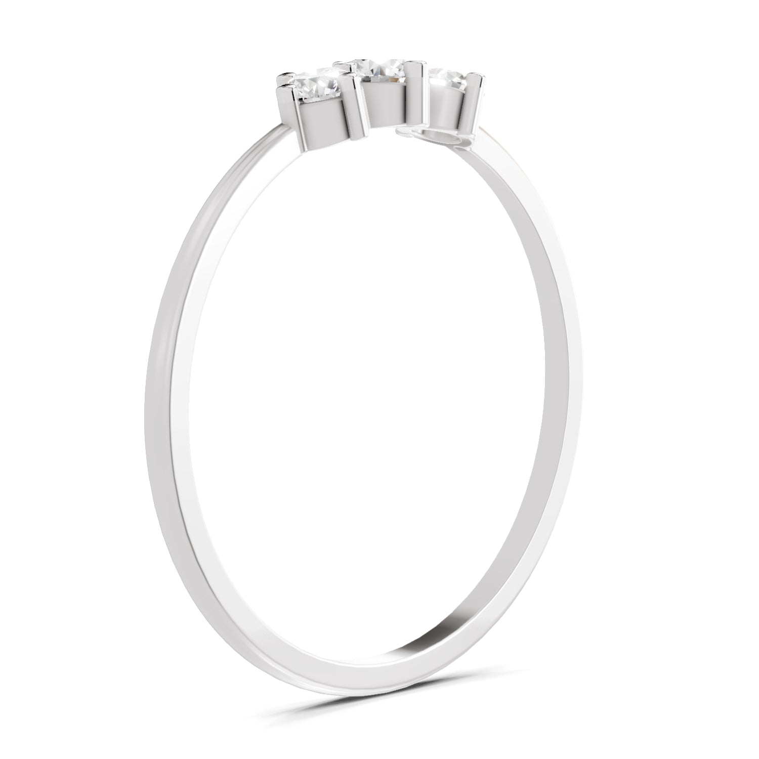 0.24 Carat Diamond Engagement Ring | 14K White Gold