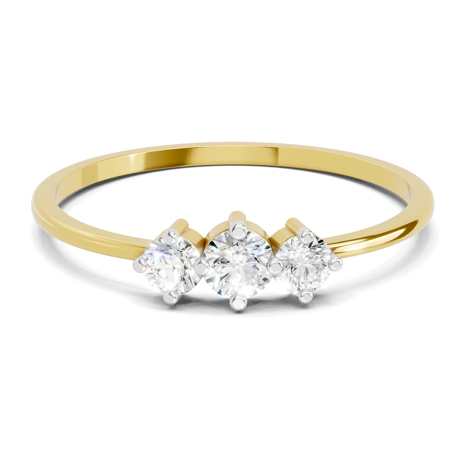 0.24 Carat Diamond Engagement Ring | 14K Yellow Gold