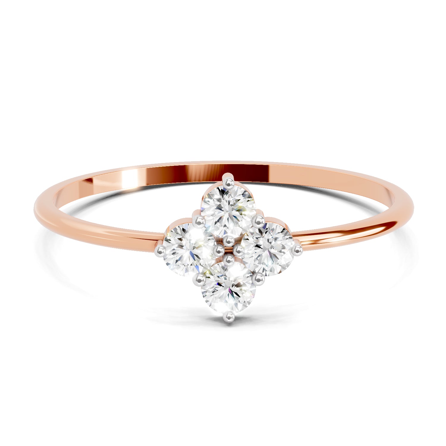 Sparkles Lab Grown Diamond 0.24 Carat Diamond Engagement Ring | 14K Rose Gold