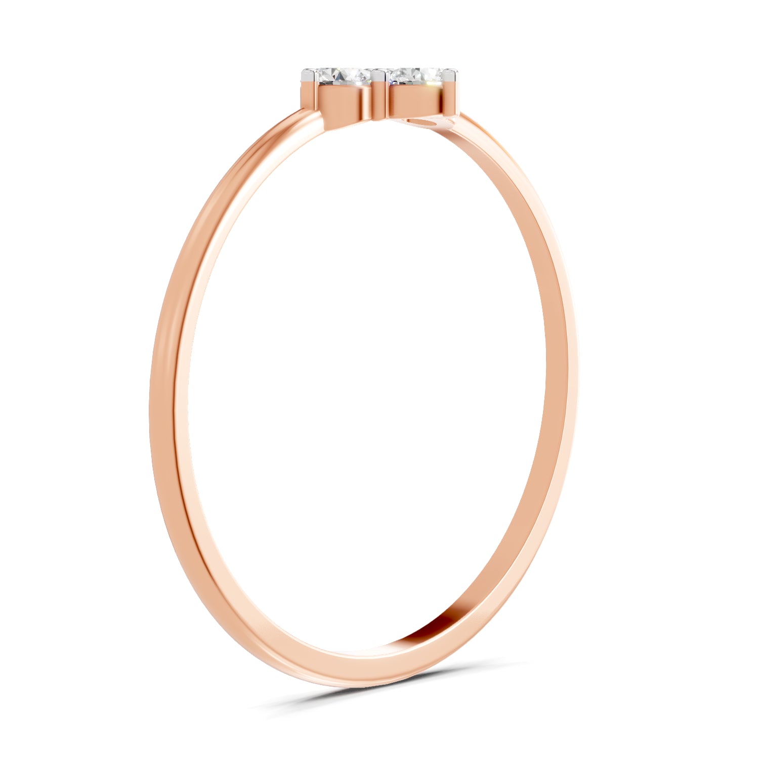 Sparkles Lab Grown Diamond 0.24 Carat Diamond Engagement Ring | 14K Rose Gold