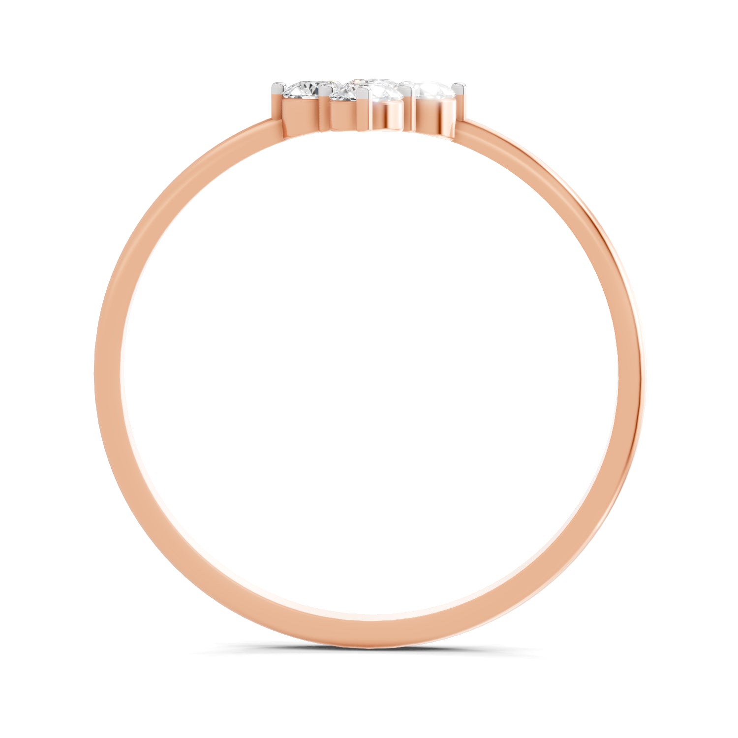 Sparkles Lab Grown Diamond 0.24 Carat Diamond Engagement Ring | 14K Rose Gold