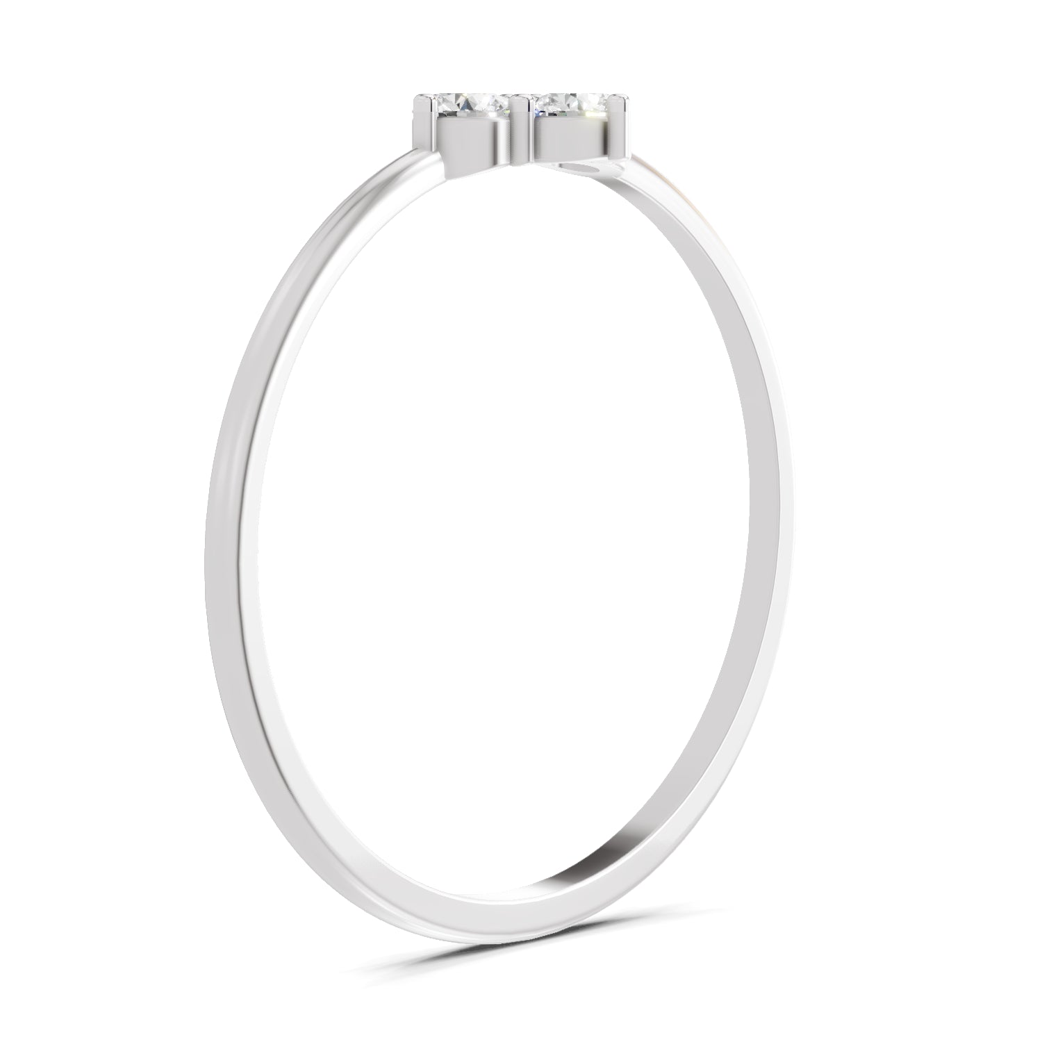 Sparkles Lab Grown Diamond 0.24 Carat Diamond Engagement Ring | 14K White Gold