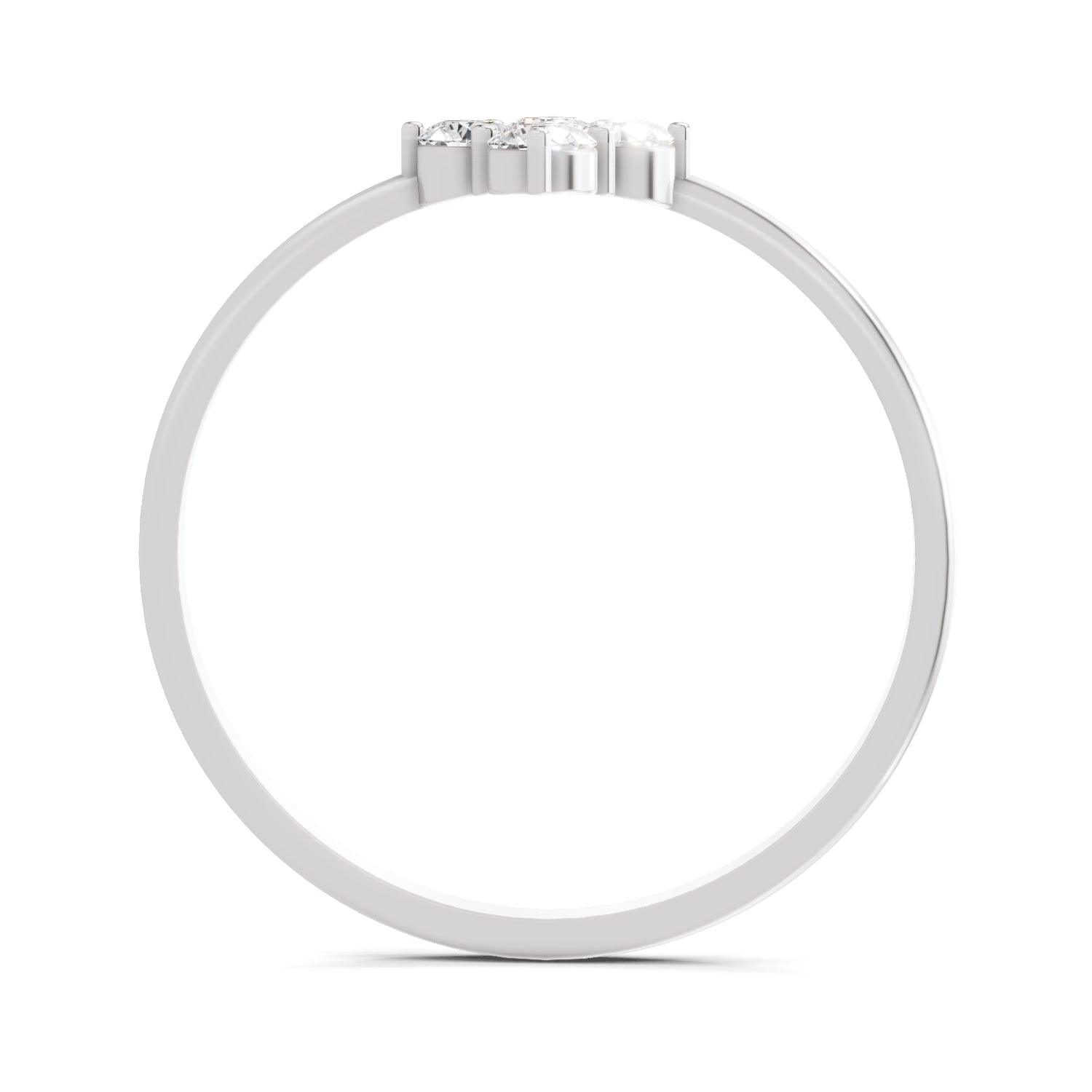 Sparkles Lab Grown Diamond 0.24 Carat Diamond Engagement Ring | 14K White Gold