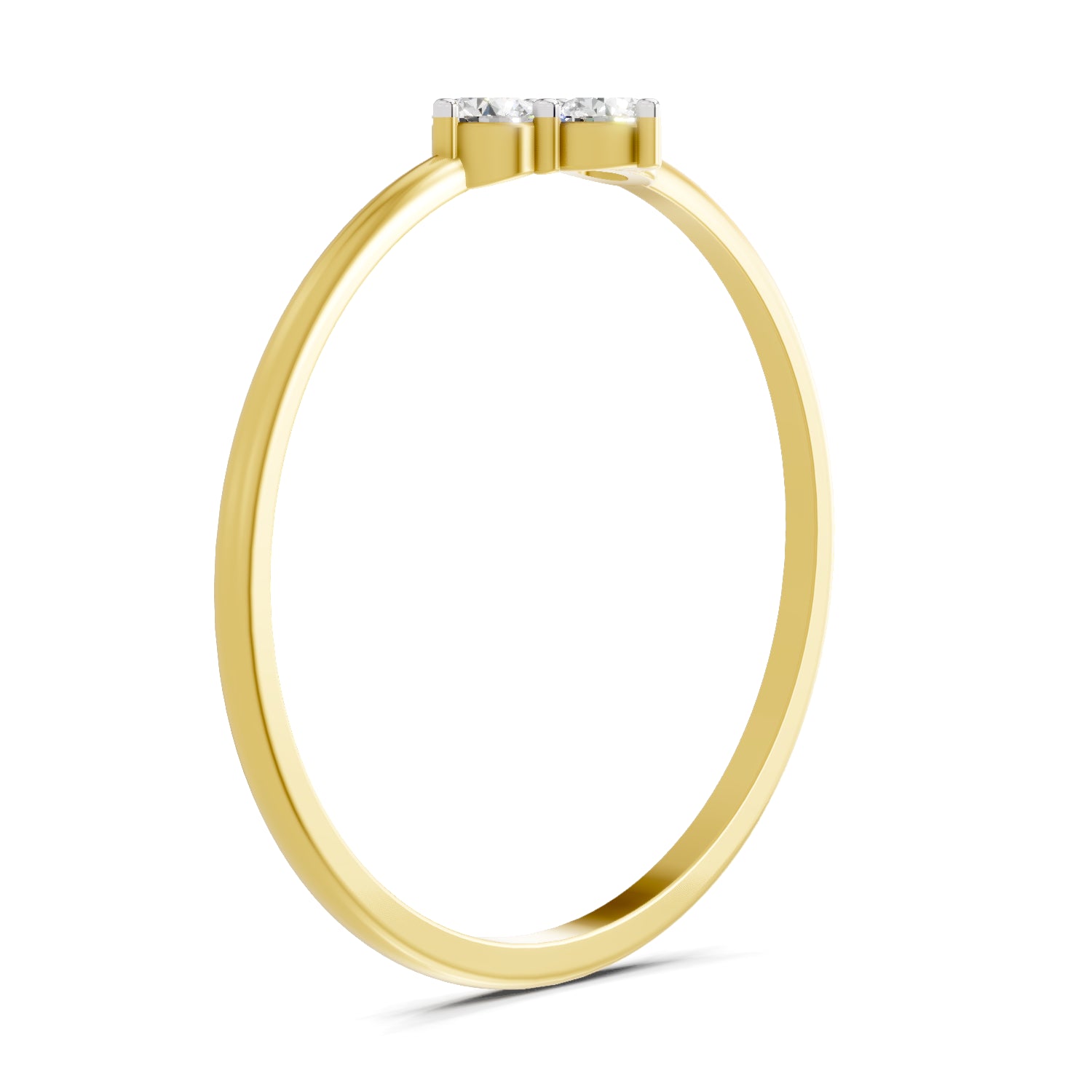 Sparkles Lab Grown Diamond 0.24 Carat Diamond Engagement Ring | 14K Yellow Gold