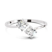 0.29 Carat Eternal Duo Diamond Engagement Ring | 14K White Gold