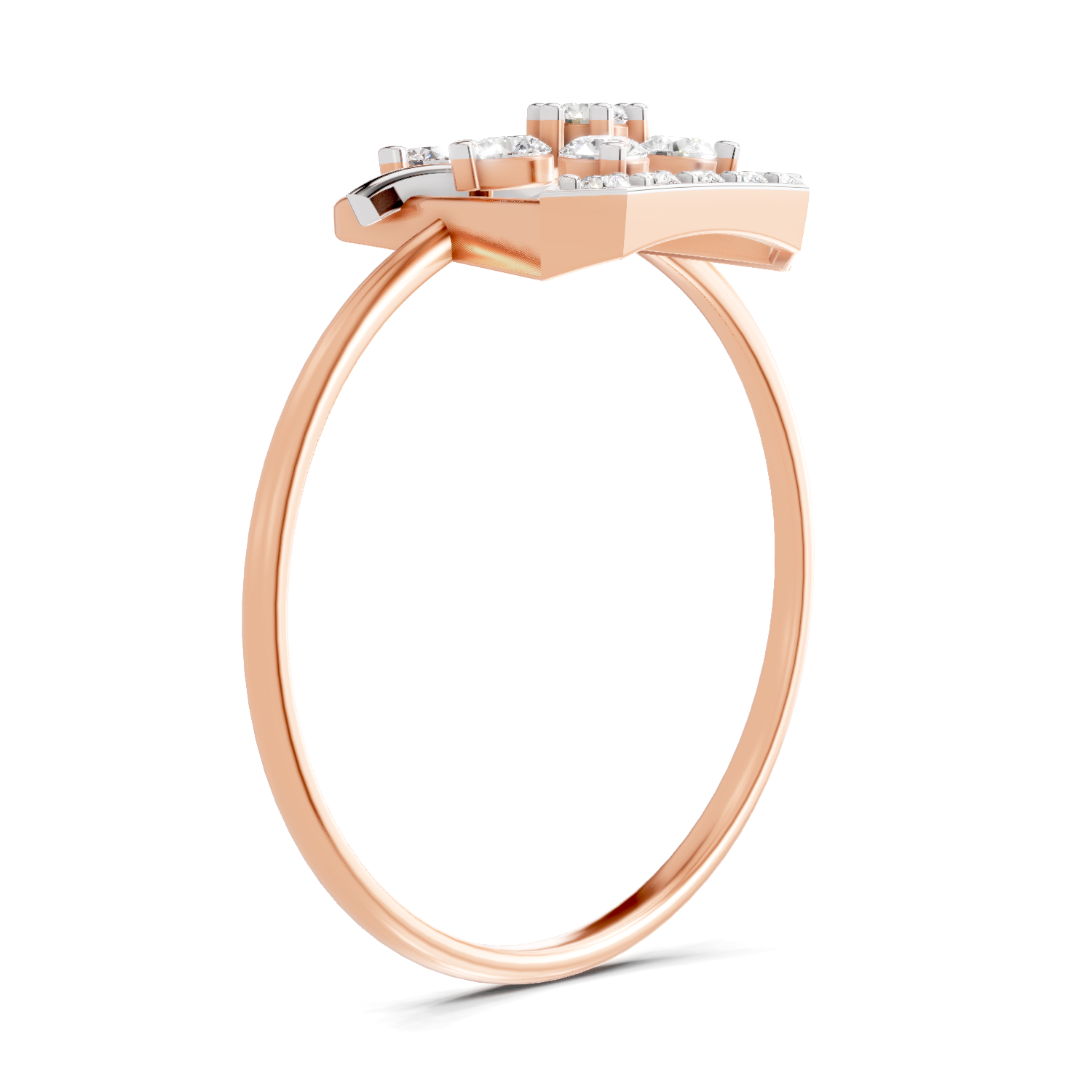 Sparkles Lab Grown Diamond 0.3 Dazzle Bloom Ring| 14K Rose Gold
