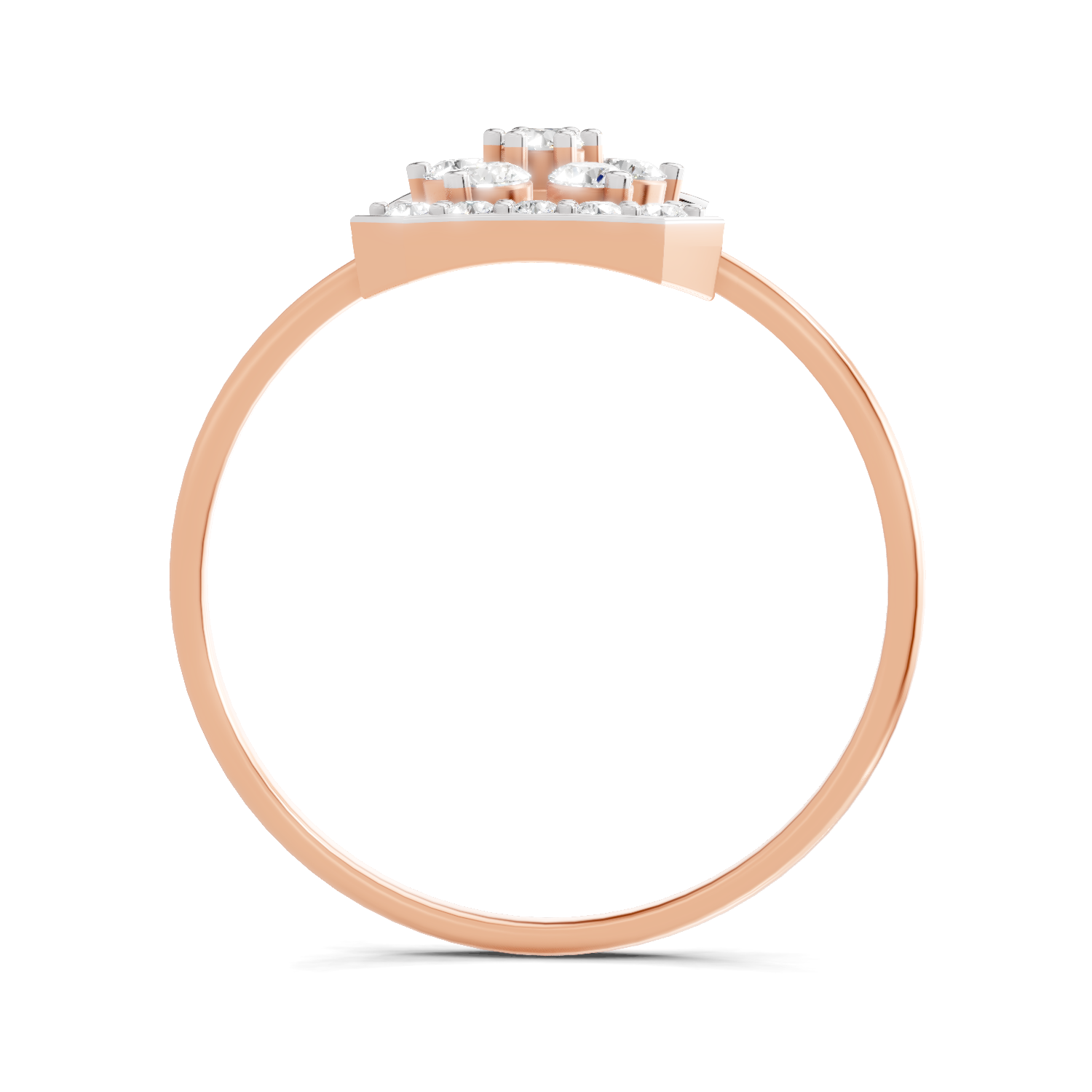 Sparkles Lab Grown Diamond 0.3 Dazzle Bloom Ring| 14K Rose Gold