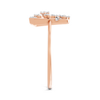 Sparkles Lab Grown Diamond 0.3 Dazzle Bloom Ring| 14K Rose Gold
