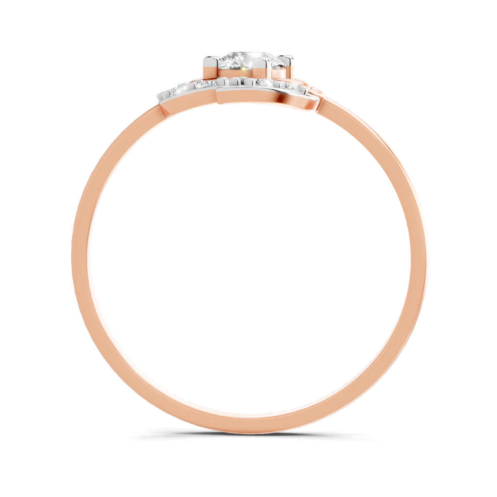 Sparkles Lab Grown Diamond 0.25 Blossom Ring| 14K Rose Gold
