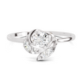Sparkles Lab Grown Diamond 0.25 Blossom Ring| 14K White Gold