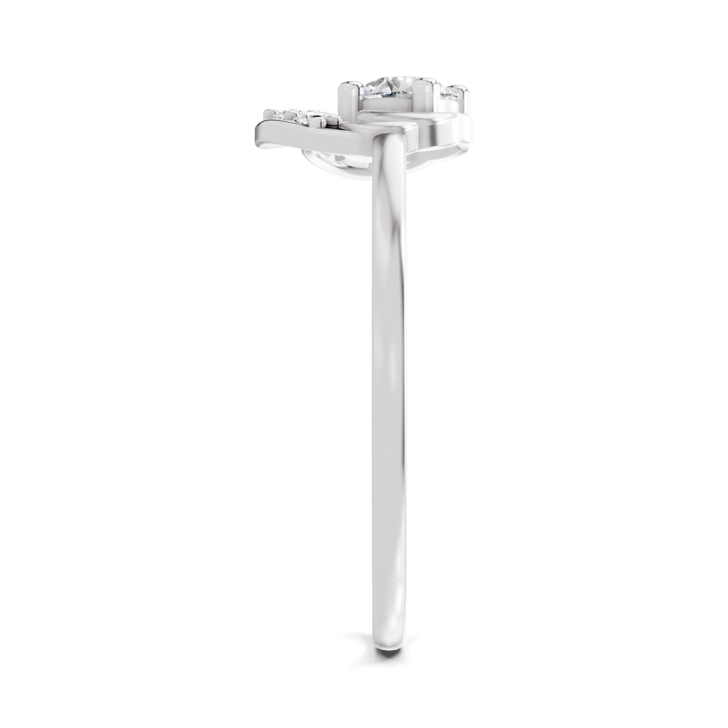 Sparkles Lab Grown Diamond 0.25 Blossom Ring| 14K White Gold