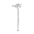 Sparkles Lab Grown Diamond 0.25 Blossom Ring| 14K White Gold