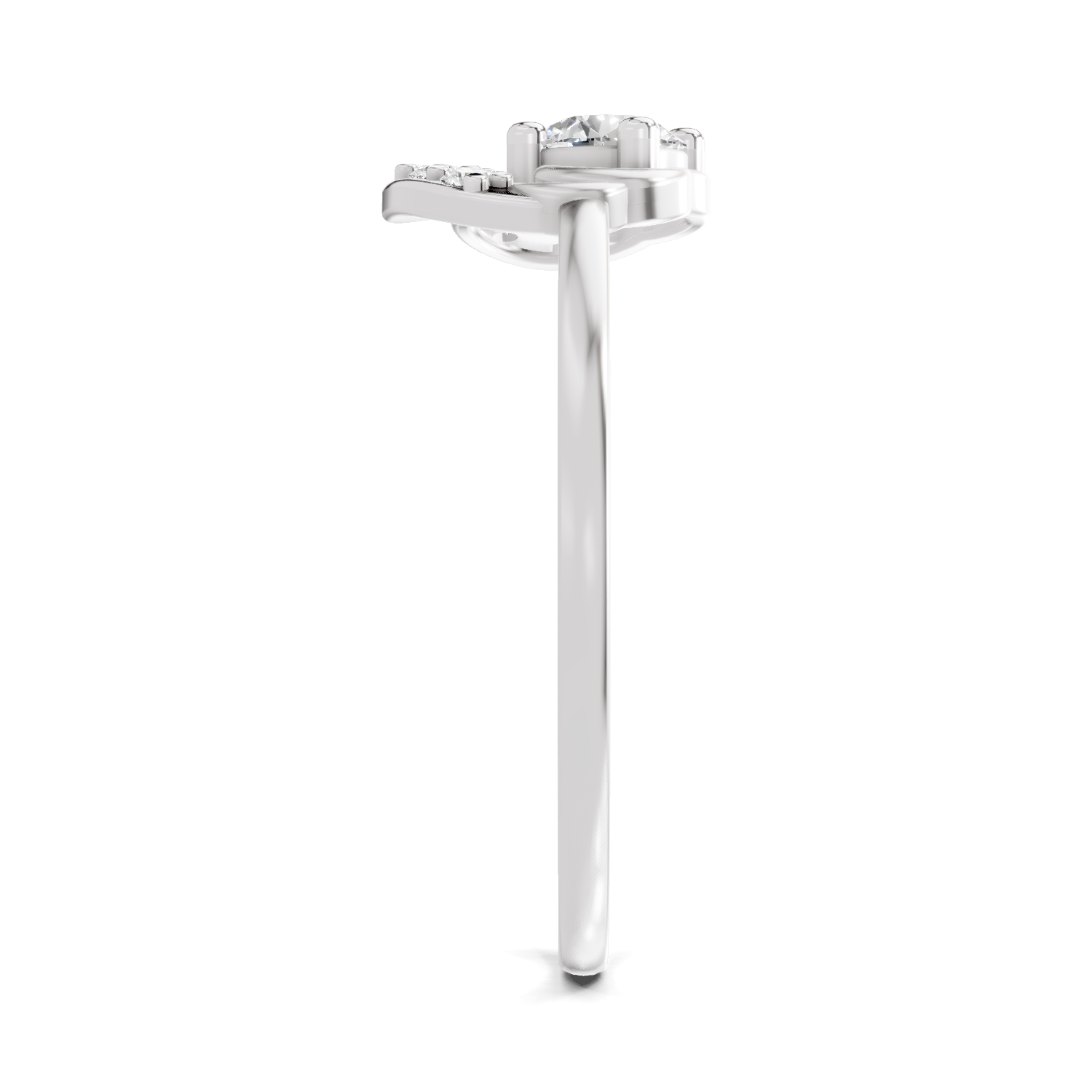 Sparkles Lab Grown Diamond 0.25 Blossom Ring| 14K White Gold