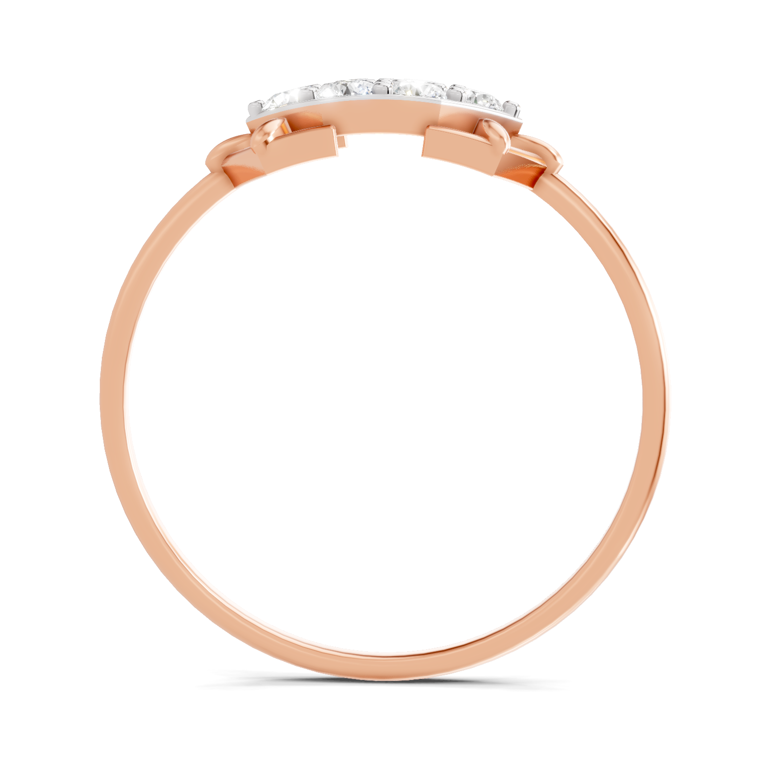 Sparkles Lab Grown Diamond 0.23 Carat Cluster Diamond Ring| 14K Rose Gold
