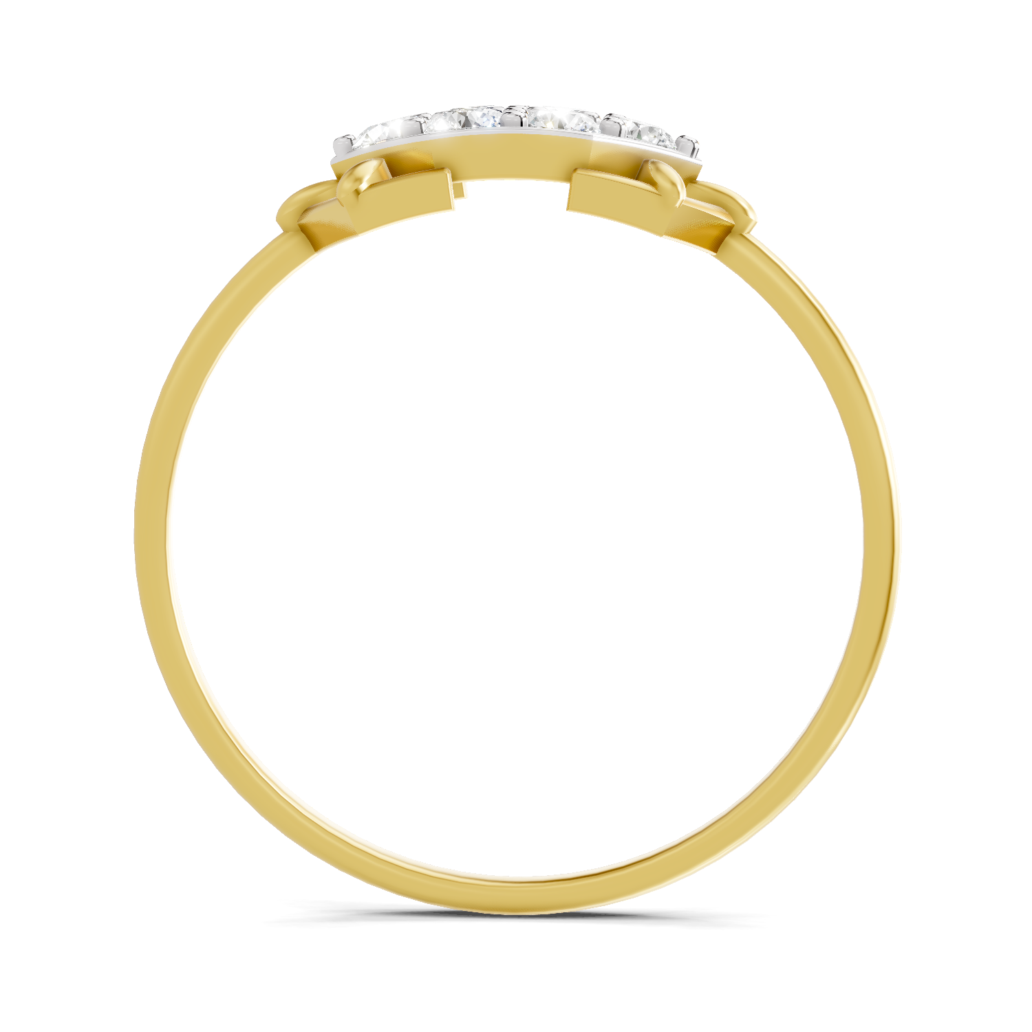 Sparkles Lab Grown Diamond 0.23 Carat Cluster Diamond Ring| 14K Yellow Gold