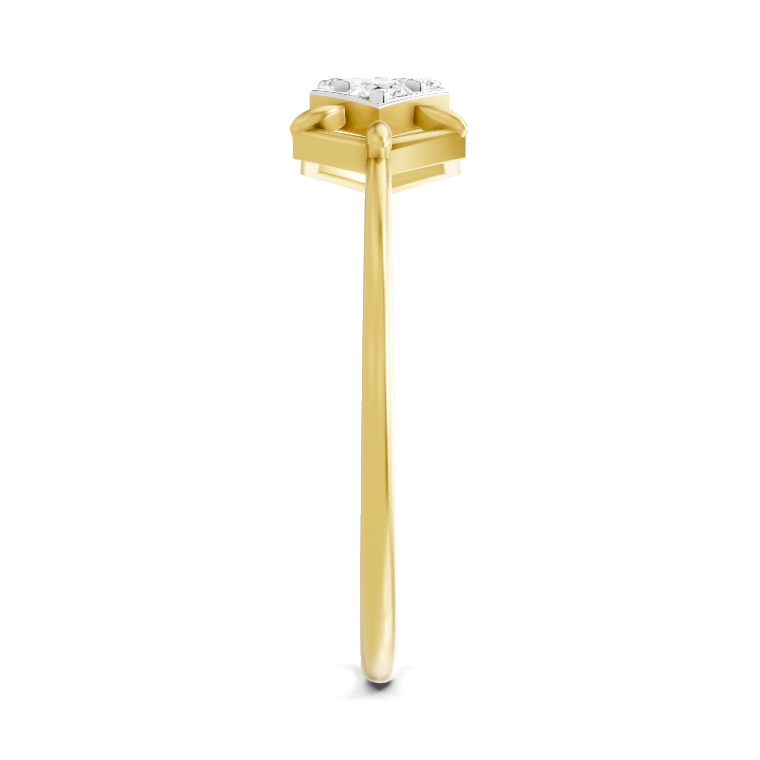 Sparkles Lab Grown Diamond 0.23 Carat Cluster Diamond Ring| 14K Yellow Gold