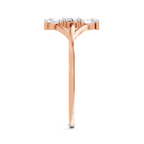 Sparkles Lab Grown Diamond 0.3 Carat Arc Three Stone Diamond Ring| 14K Rose Gold