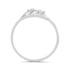 Sparkles Lab Grown Diamond 0.29 Carat Cluster Diamond Ring| 14K White Gold