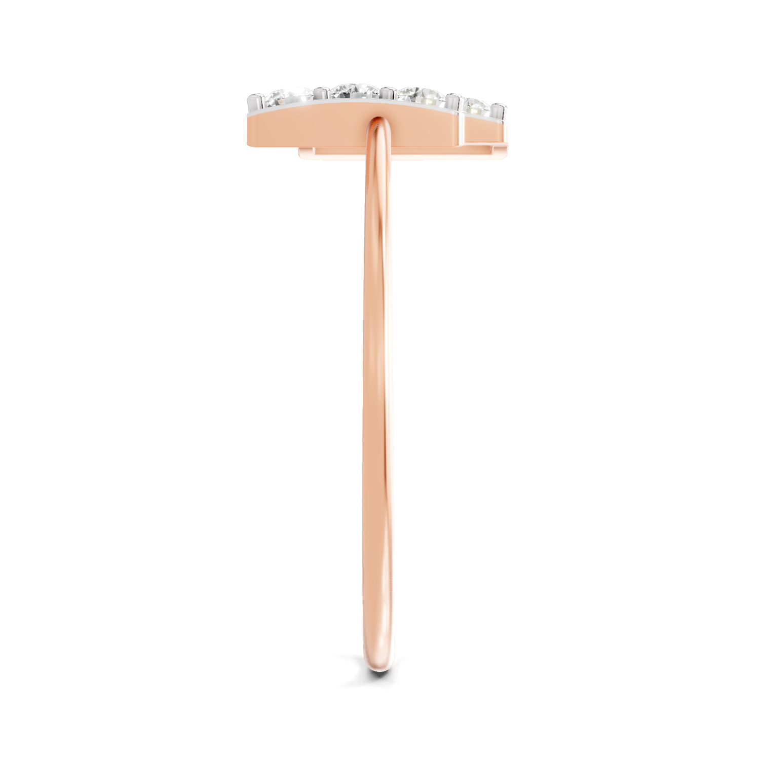Sparkles Lab Grown Diamond 0.17 Carat Parallel Grace Ring| 14K Rose Gold