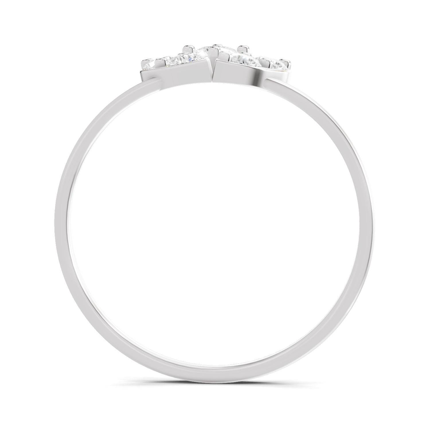 Sparkles Lab Grown Diamond 0.31 Carat Floral Grace Ring| 14K White Gold