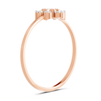 Sparkles Lab Grown Diamond 0.24 Snowflake Cluster Ring| 14K Rose Gold