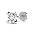 0.50 Carat Round Shape Solitaire Diamond Nose Pin | 14K White Gold-Screw