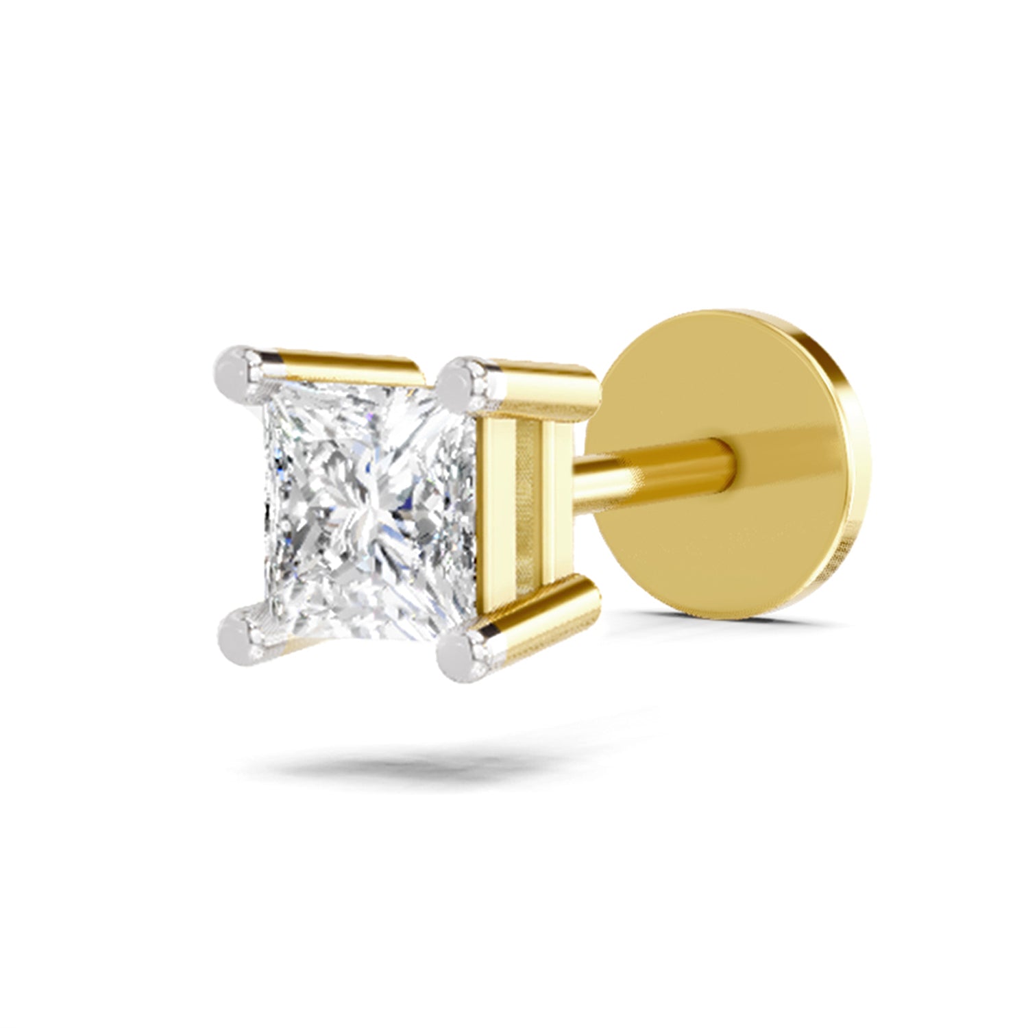 Solitaire Nosepin 0.09 Ct | 14Kt Yellow Gold