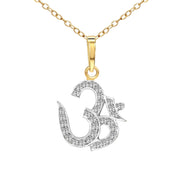 0.25 Ct Om Diamonds Pendant Necklace | 14Kt Yellow Gold