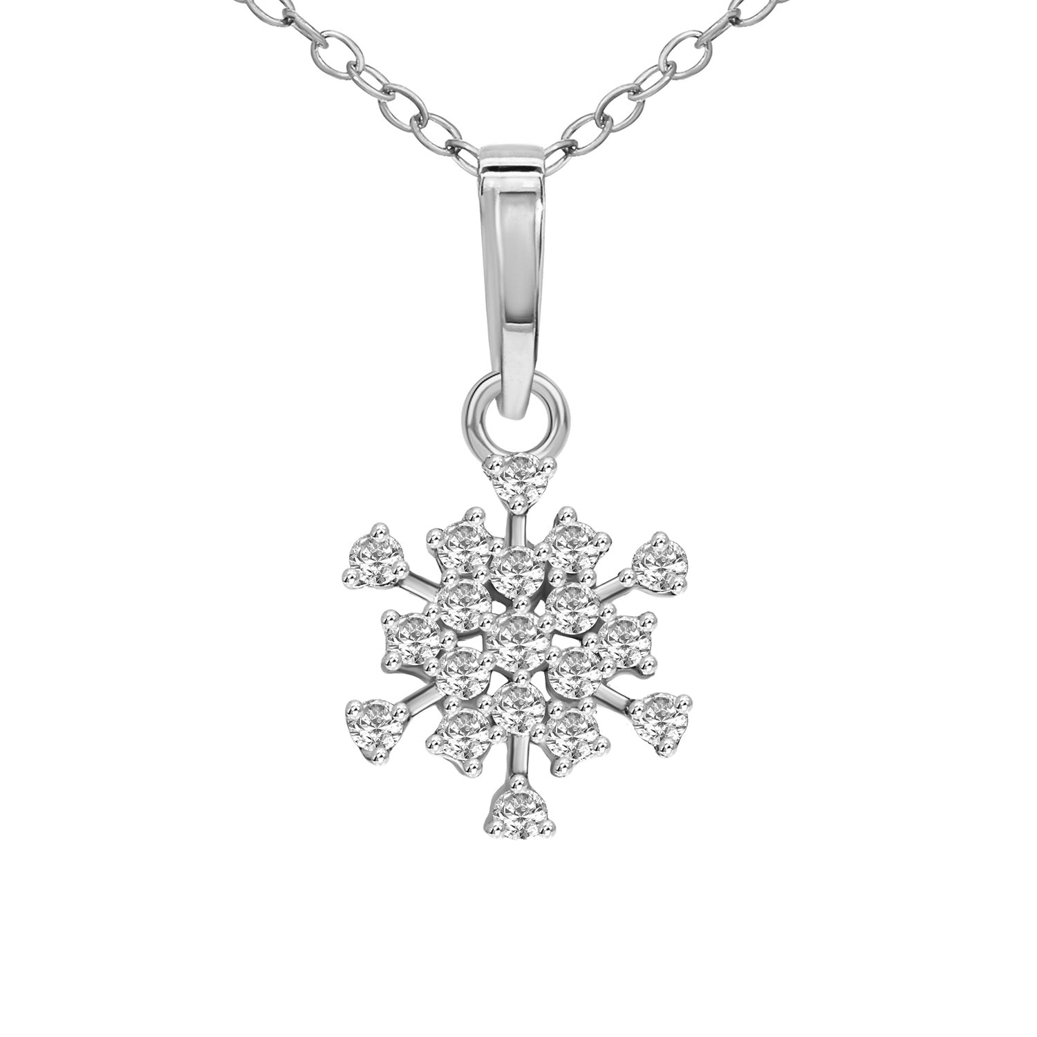 0.7 Ct Diamond Pendant Necklace in 14Kt