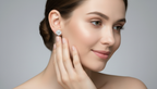 0.36 Ct Marquise Shape Diamond Stud Earrings | 14K Rose Gold