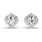 0.36 Ct Marquise Shape Diamond Stud Earrings | 14K Rose Gold