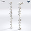 Arias by Lara Dutta Multi-Shape Diamond Linear Drop Earring
