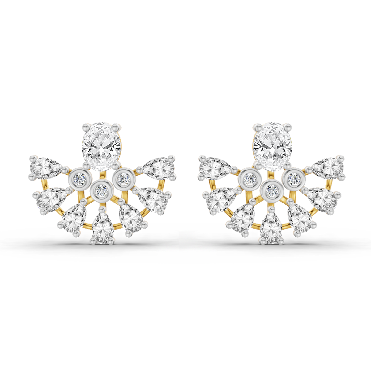 2.27 Ct Stud Earrings | 14K Yellow Gold