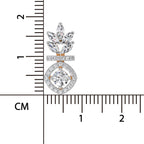 1.26 Ct Marquise Shape Dangle Diamond Earrings | 14K Rose Gold